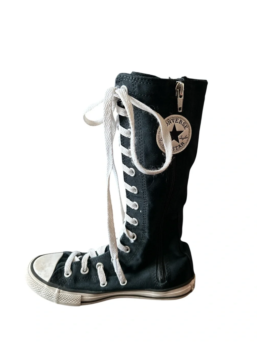 Converse All Star Chuck Taylor Junior Black High Top Size 1
